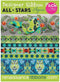 Renaissance Ribbons Tula Stars Agave-Designer Pack Ribbons, Pink,Silver...