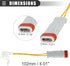 Motoforti Brake Pads Wear Sensor, for Mercedes-Benz CLS500 2006, Metal Plastic, 2115400717, Black Gray Red...
