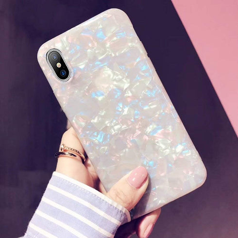 J.west iPhone Xs Max Case, Luxury Opal Sparkle Bling Design Crystal Clear Soft TPU Silicone Back Protective Phone Case Cover for Girls Women for A...