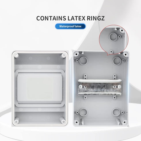 5 Way Circuit Breaker MCB Distribution Protection Box with DIN Rail, IP65 Waterproof,for Indoor and Outdoor...