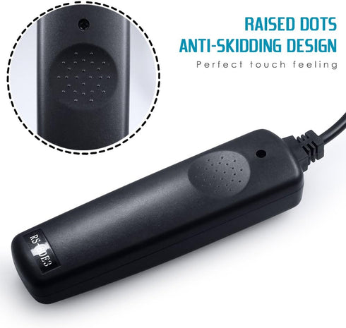 3.3ft Shutter Release Remote Control with 11.4ft Extension Cable 2.5mm, AFUNTA RS-60E3 Wired Remote Control Switch Cord Replacement Compatible 70D...