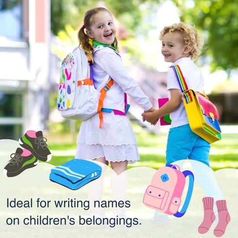 Artline Fabric Markers Permanent For Clothes, High Density Instant Dry Ink for Bright Clothing & Labels, Fabric Marker with 1.2 mm Fine Tip, White...