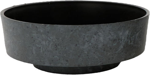 The HC Companies 8 Inch Round Capri Succulent Pot - Decorative Indoor Plastic Planter with Drainage, Faux Concrete...