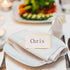 100Pcs Premium Place Cards, Small Table Cards with Gold Foil Border, Escort Cards, Name Cards, Wedding Place Cards for Wedding, Table, Dinner Part...