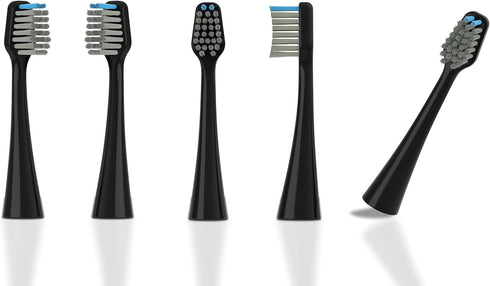 Replacement Toothbrush Heads fit for Water pik Complete Care 5.0/9.0 (CC-01/WP-862) with Covers, 12 Pack Black...