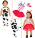18 inch Doll Clothes and Accessories fit American 18'' Dolls - Including 10 Complete Set of 18 inch American Doll Clothes Outfits Dress with Unico...