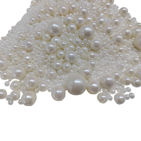 Edible Pearl Sugar Sprinkles White Candy Mixing Size Baking Edible Cake Decorations Cupcake Toppers Cookie Decorating Celebrations Wedding Valenti...