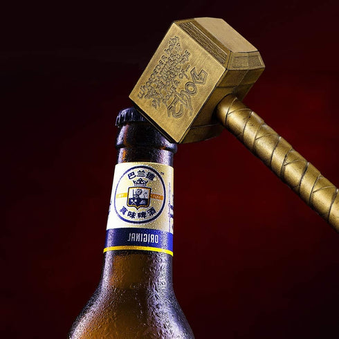Bottle Opener - Hammer of Thor Shaped Beer Opener Bronze...