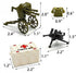 WW2 Weapon Sets Military Accessories Kits Building Block Toys Include Camouflage Gun Parts for Corps Equipment Compatiable with Mini Figure Brick ...