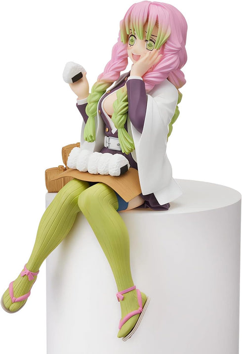 Mitsuri Kanroji Action Figure Ghost Slayer Figure Eat Rice Balls Series Action Figure Toys Collection Anime Sitting Pose Character Action Figure O...