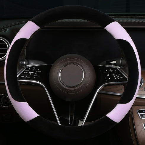 Steering Wheel Cover Deluxe Steering Wheel Protector for Cars MPV SUV Van Pickup Truck 14.5-15 inch (Purple)...