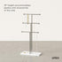 Umbra Trigem Hanging Jewelry Organizer Tiered Tabletop Free Standing Necklace Holder Display, White/Nickel...