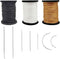 Topus Extra Strong Upholstery Repair Sewing Thread Kit and Heavy Duty Household Hand Needles, Including 7 Styles of Leather Canvas Sewing Needles ...