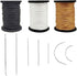 Topus Extra Strong Upholstery Repair Sewing Thread Kit and Heavy Duty Household Hand Needles, Including 7 Styles of Leather Canvas Sewing Needles ...