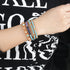KELITCH Turquoise Beaded Bracelets 2 Wrap Leather Bracelets Fashion Jewelry...