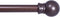 Kenney 7/16” Fiona Café Window Curtain Rod, Chocolate, 48-84”...