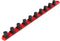 TEKTON 3/4 Inch Drive x 18 Inch Socket Rail, 10 Clips (Red) | OSR33110...