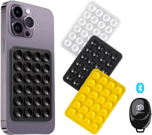 Suction Cup Phone Mount with Camera Shutter Remote Control with Bluetooth Wireless Technology- Create Amazing Photos and Videos Hands-Free - Works...