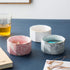 Paper Clip Holder Ceramic Marbling Paper Clip Dispenser for Desk Paper Clip Organizer Office Binder Clip Holder (White)...