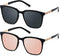 LYZOIT Oversized Sunglasses for Women Mirrored Big Large Shades Fashion Square Frame Sun glasses UV Protection...