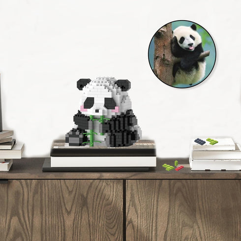 Mini Building Blocks- Bamboo Panda, Party Favors- Micro Blocks Panda Toy for Kids 6 7 8 9 10+, Mini Blocks Building Sets for Adults, Easter/Birthd...