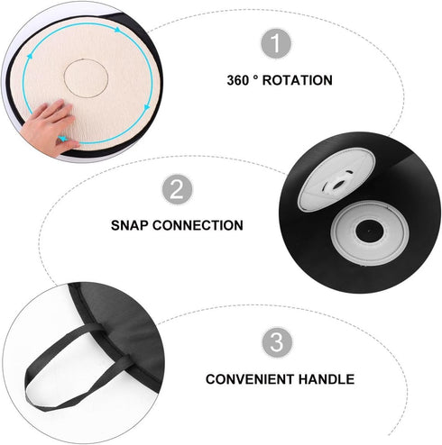 SUPVOX 360 Car Swivel Cushion Car Seat Cover Car Seat Pad Cover Car Seat Warmers Car Seat Rotation Disc Office Chair Pad Vehicle Seat Cushion Gel ...