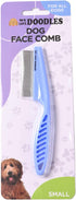 Dog Face Comb, Flea Comb for Dogs, Fine Tooth Tear Stain Remover Metal Comb, Removes Crust, Mucus, and Stains, Face Brush for Poodles & Other Bree...