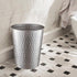 Monarch Abode Pewter Hand Hammered Metal Wastebasket for Home Office Bedroom, Decorative Waste Basket, Modern Bathroom Garbage Can, Durable & Deco...