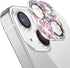 Cavdycidy Bling Diamond Camera Lens Protector Compatible with iPhone 15 ? iPhone 15 Plus, Metal Glitter Gem Camera Cover?9H Tempered Glass lens fu...