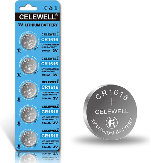 CR1616 5 Pcs 3V Lithium Battery?5-Year Warranty?...