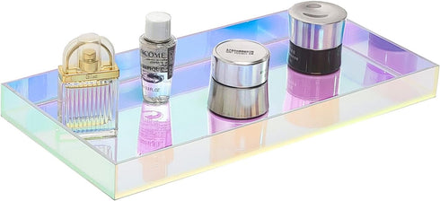Acrylic Tray Bathroom Tray for Countertop - Handmade Perfume Jewelry Makeup Vanity Tray for Counter & Toilet Tank Top, Sink Vanity Trays for Soap ...