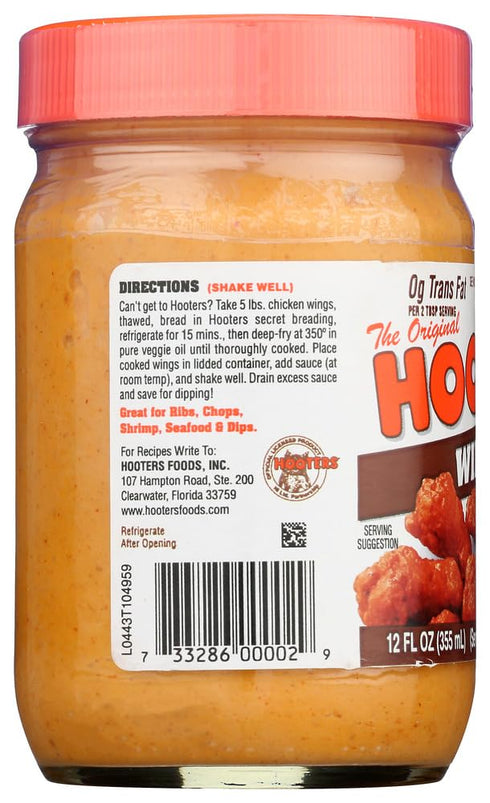 Hooters Medium Wing Sauce, 12oz....