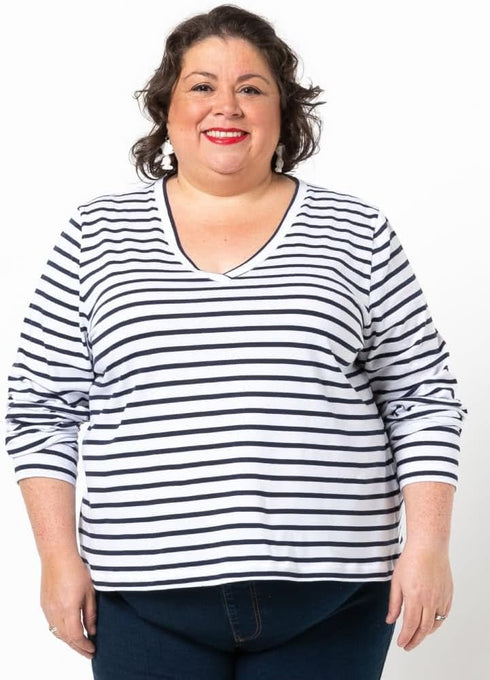 Style Arc Sewing Pattern - The Ellis Knit T (Sizes 10-22)...