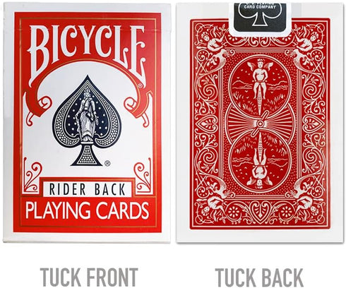 Bicycle Rider Back Playing Cards, Standard Index, Poker Cards, Premium Playing Cards, Red & Blue, 2 Count (Pack of 1)...