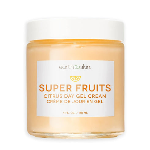 Earth To Skin Super Fruits Citrus Day Gel Cream, Hydrating, Moisturizing, Soothing (4.0 Fl Oz)...