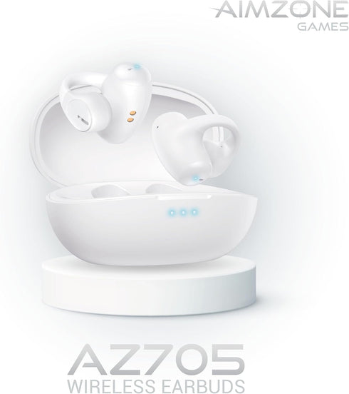 Aimzone Clip-on Wireless Earbuds, Open Ear Wireless Headphones, Earbud & in-Ear Headphones, Wireless Sport Ear Buds, BT 5.3, Clip-on Earphones, iO...
