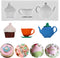 Tea Party Cake Mold Teapot Fondant Mold For Cake Decorating Cupcake Topper Candy Chocolate Gum Paste Polymer Clay Set Of 1...