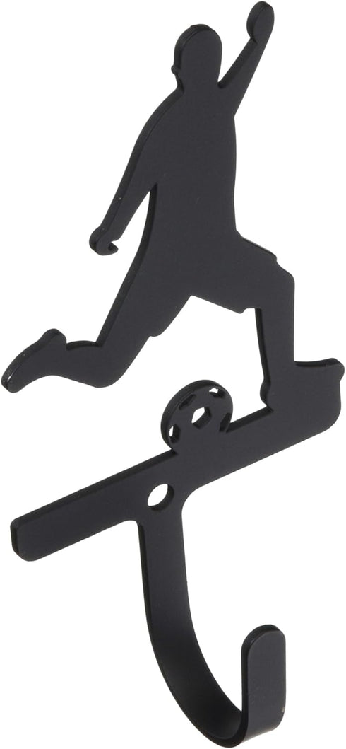 StealStreet 5 Inch Soccer Player Wall Hook Small - Wrought Iron, Iron, Carbon (99.85%, 0.15%) - Wall Hook...
