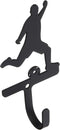 StealStreet 5 Inch Soccer Player Wall Hook Small - Wrought Iron, Iron, Carbon (99.85%, 0.15%) - Wall Hook...