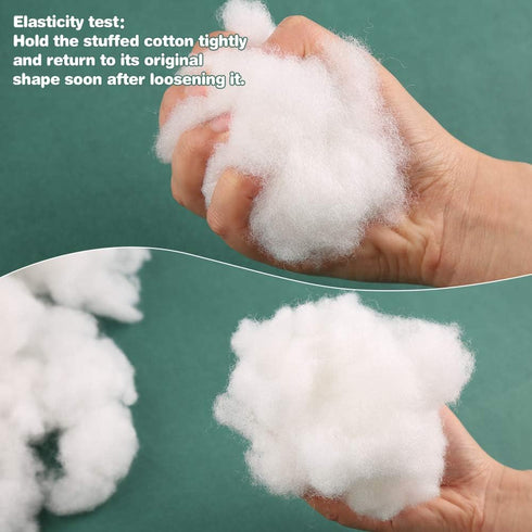 Bupete 7oz Stuffing for Stuffed Animals, Stuffing for Crafts Crochet Stuffing,Stuffing for Crochet, Polyester Fiber Fill Resilience for Fill Fiber...