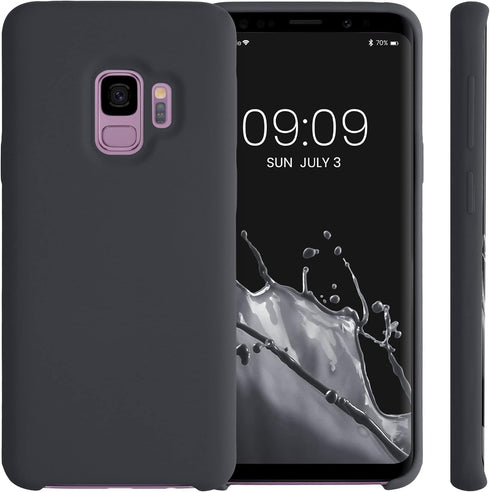 kwmobile Case Compatible with Samsung Galaxy S9 Case - TPU Silicone Phone Cover with Soft Finish - Black Matte...