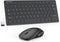 TECKNET Wireless Keyboard and Mouse Combo, Mini Cordless Computer Keyboard and Mouse Set 2.4GHz, Silent Adjustable 1600 DPI, Quiet Click, Lag-Free...
