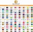 New brothread - 20 Options - 8 Snap Spools of 1000m Each Polyester Embroidery Machine Thread with Clear Plastic Storage Box for Embroidery & Quilt...