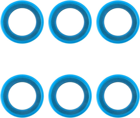 6pcs Gearcase Drain Plug Seal Washer Gaskets 26-830749, Blue Lower Unit Grease Gaskets Strong Drain Plug Sealing Washer Compatible with Mercury Ma...