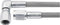 Allstar Performance AN Hose Assembly, 36 in Long, 3 AN Hose, 3 AN Straight Female to 3 AN 90 Degree Female, Braided Stainless, PTFE Lined, Each...