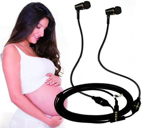 Anti-Radiation Headphones Air Tube Headset Radiation Free Earbuds with Microphone Binaural Acoustic Stereo Alumium Metal Housing Wired in-Ear Hand...