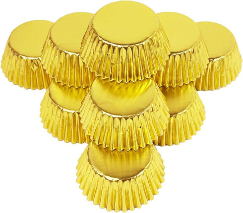 qiqee Gold Foil Cupcake Liners For Baking 300 Count Baking Cups Thick ? Sturdy, Oil Resistance,Muffin Liners Paper(Standard Size)...