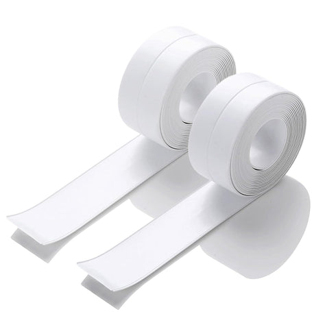Caulk Tape Self Adhesive, 2 Rolls Waterproof Toilet Caulk Strip, Toilet Sealer Around Toilet Base, Traditional Caulking Replacement, Caulking Tape...