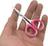 NC 2 Pieces Sewing and Embroidery Scissors Curved, Sharp, Stainless-Steel Design | Precision Tips, Ergonomic Rubber Handle Grip Small, Compact DIY...