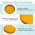 Silicone Cat Food Bowl Set of 2 Shallow Cat Food Dish 7in Wide Cat Plates Relief Whisker Fatigue Pet Feeding Bowls for Kittens Puppy Dog Non Slip ...